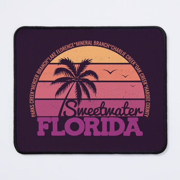 Item preview, Sweetwater Florida Retro Sunset Local Pride Logo designed and sold by CRHPOD20.