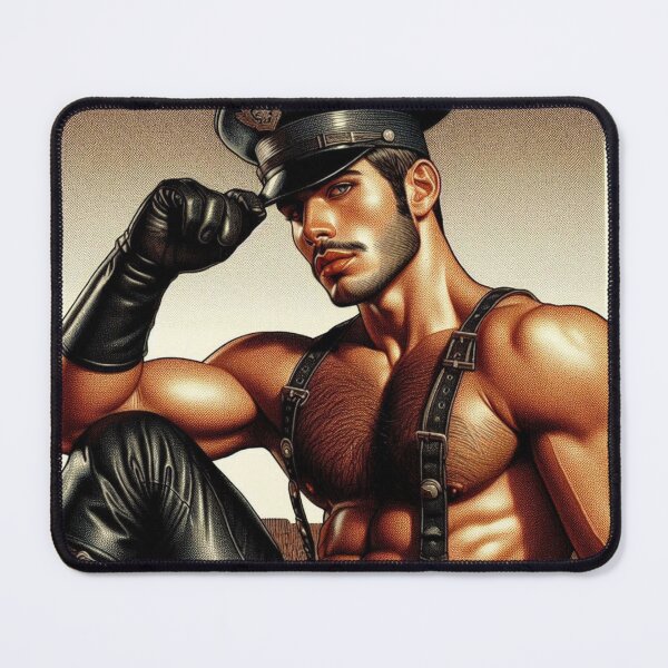 Item preview, Vintage Leather German Miltary Officer Closer Leder Pride Graphic Design designed and sold by ItsAKinkThing.
