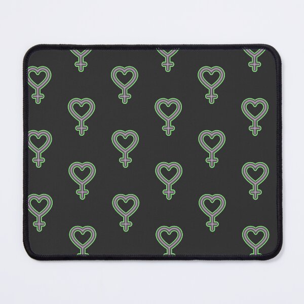 Item preview, Fem power heart (metal & green) designed and sold by JuicyHeart-tasteshop.