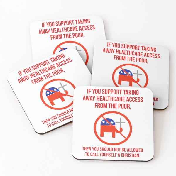 Item preview, Christians don’t take healthcare access away from the poor.  designed and sold by Rachel the Artist .