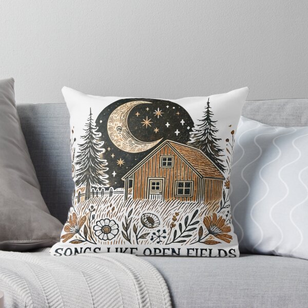 Item preview, Folk Music Cabin Under Moonlight  designed and sold by BrightNook.