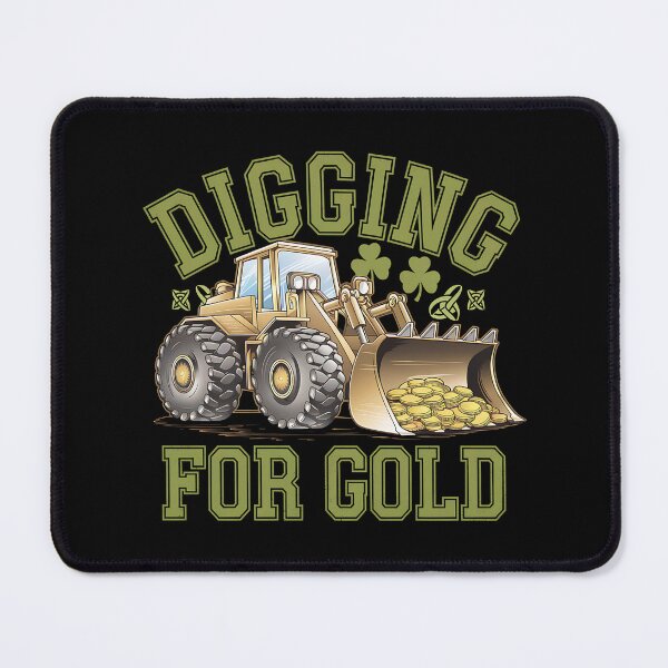 Item preview, St Patricks Day Bulldozer - A perfect gift for construction machine fans, St. Patrick’s Day lovers, kids, and anyone who enjoys bulldozers and Irish luck! designed and sold by ZyziowskyArt.