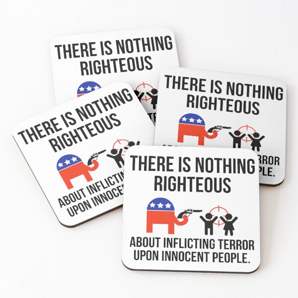 Item preview, There is nothing righteous about inflicting terror upon innocent people  designed and sold by Rachel the Artist .