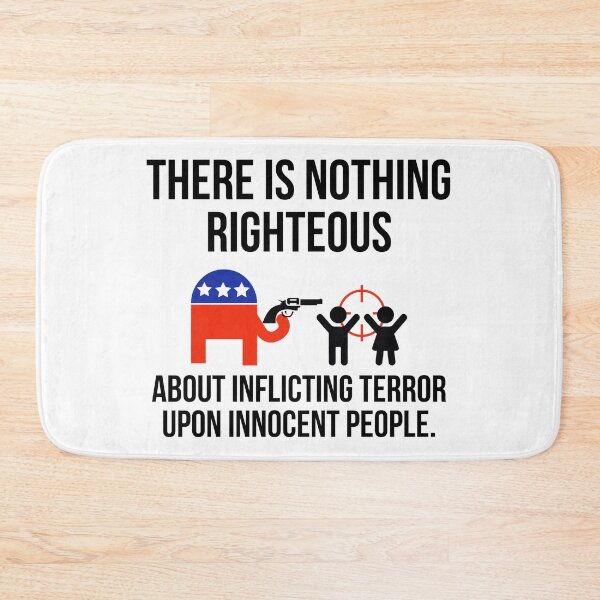 Item preview, There is nothing righteous about inflicting terror upon innocent people  designed and sold by Rachel the Artist .