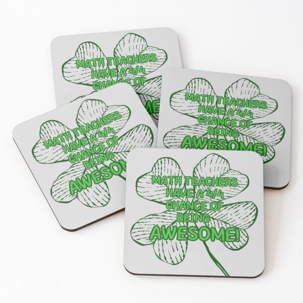 Item preview, Math Fraction Four Leaf Clover designed and sold by Zeemazoo.
