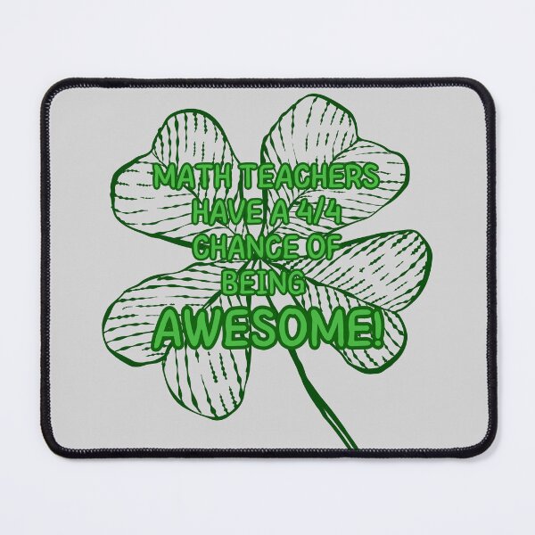 Item preview, Math Fraction Four Leaf Clover designed and sold by Zeemazoo.