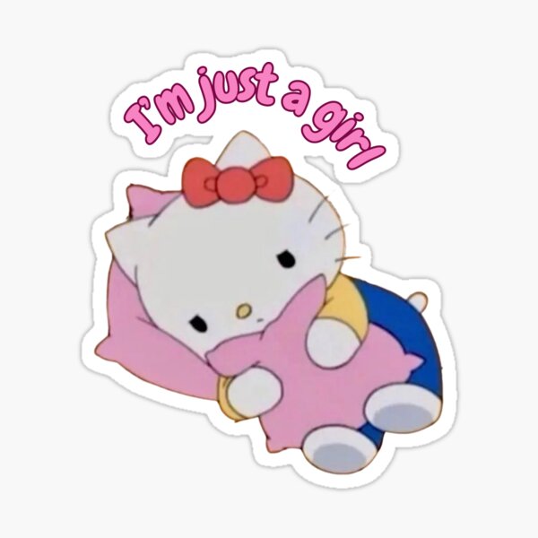 Item preview, Hello Kitty I’m just a girl designed and sold by Nilobk.