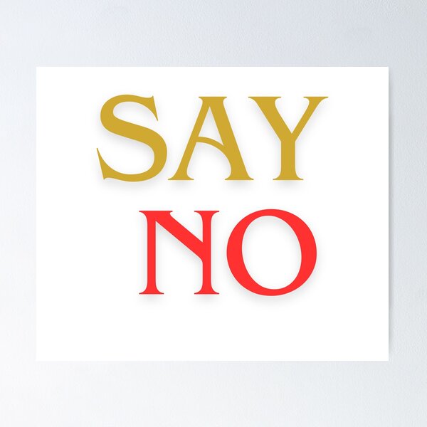 Item preview, Say No  designed and sold by Alienshopdesign.