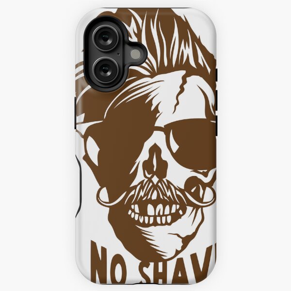 Item preview, skull hipster quote no shave hairstyle mustache designed and sold by Achille3777.
