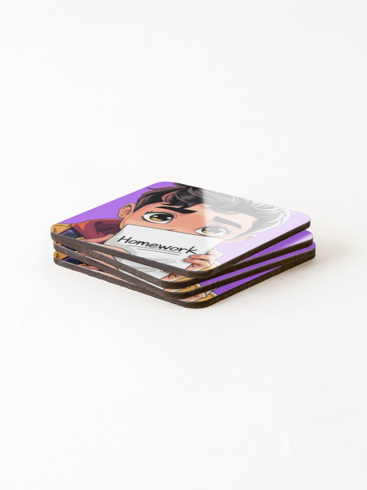 Thumbnail 4 of 5, Coasters (Set of 4), Homework designed and sold by DesignPrePress.
