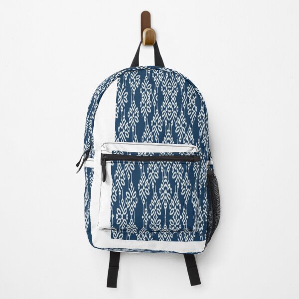 Item preview, Thai Traditional Pattern | Blue and White Elegant Fabric Design designed and sold by Mondee Shop.
