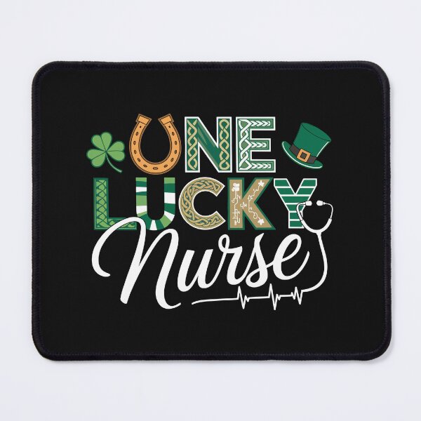 Item preview, One lucky nurse happy st patricks day cute green shamrock designed and sold by marfanna.