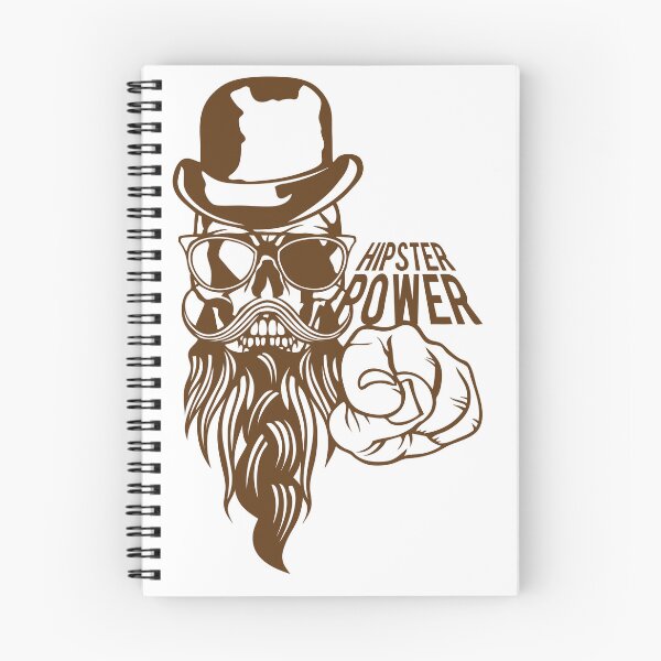 Item preview, skull hipster quote power beard mustache glasses hat designed and sold by Achille3777.