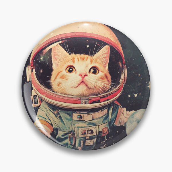 Item preview, Vintage Astronaut Cats: A Retro Journey Through the Cosmos designed and sold by babreuf.