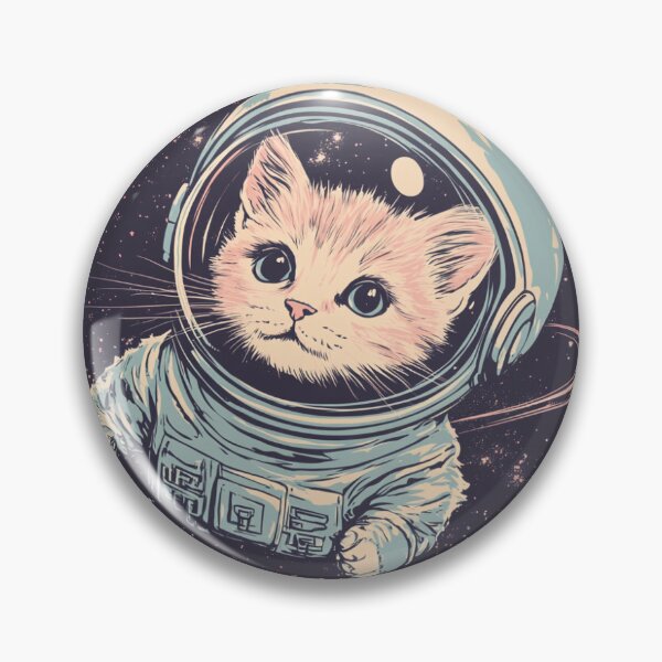 Item preview, Gatos Astronautas Vintage: Un Viaje Retro por el Cosmos designed and sold by babreuf.