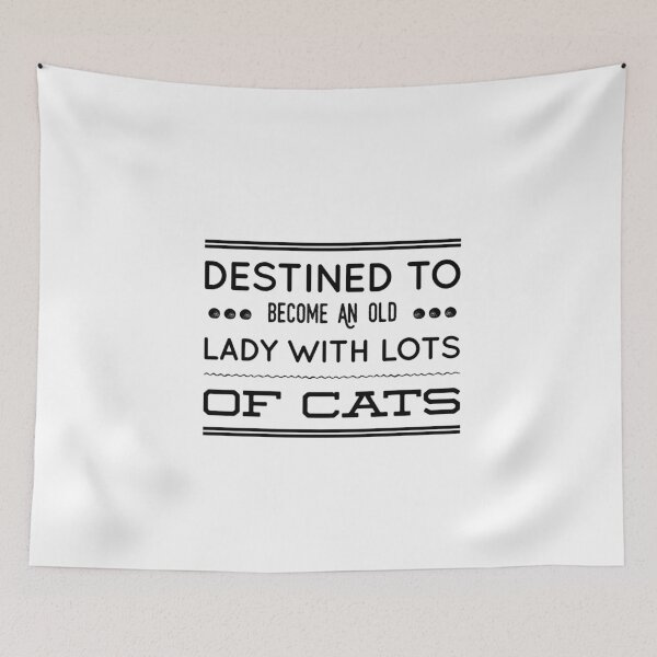Item preview, Destined to Become  An Old Lady With Lots of Cats Funny Cat Gifts designed and sold by RozWatts.