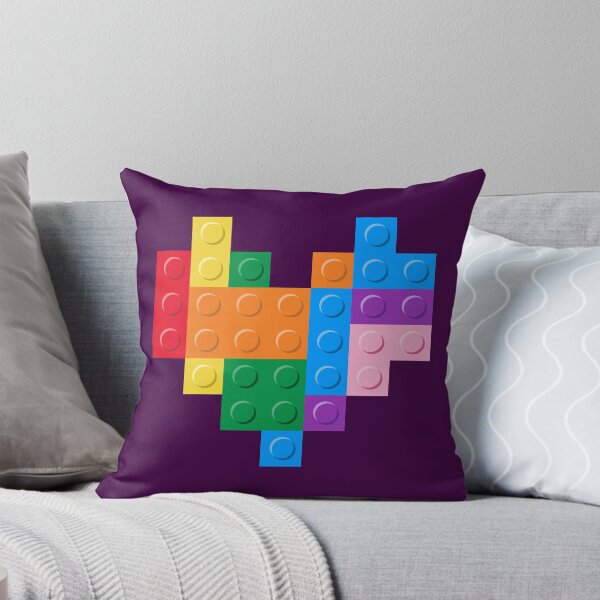 Item preview, Build the Rainbow - Colorful Bricks Heart designed and sold by YonderAndBeyond.