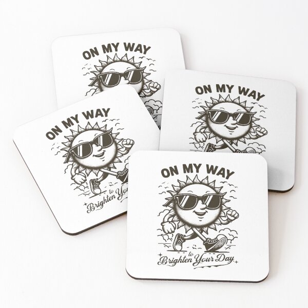 Item preview, "On My Way to Brighten Your Day" Vintage Sunshine Shirt – Fun & Positive Vibes Graphic Tee designed and sold by Colorful-Garden.