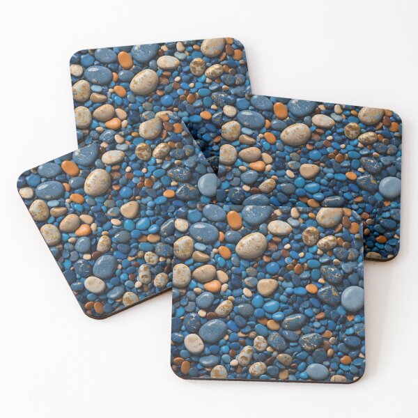 Item preview, Abstract Blue Pebbles designed and sold by Sadia  Jannat.