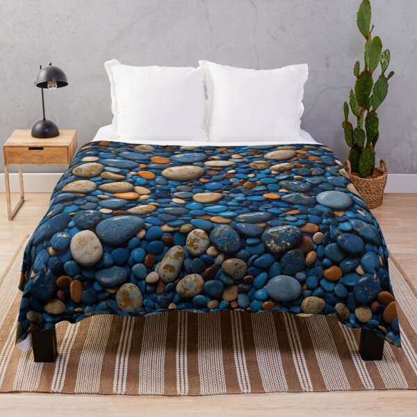 Item preview, Abstract Blue Pebbles designed and sold by Sadia  Jannat.