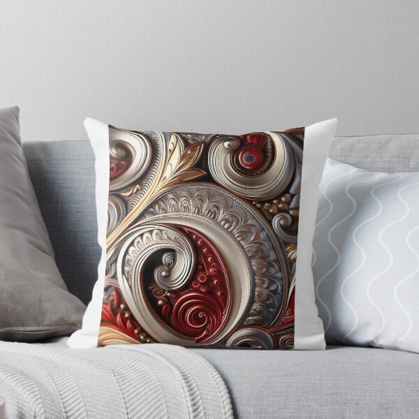 Item preview, Red, gold and silver Paisley pattern -7- designed and sold by Dutchie-in-Gemany.
