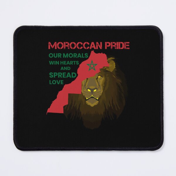 Item preview, MOROCCAN PRIDE: Atlas Lion & Map of Morocco – Strength, Dignity & Love designed and sold by MONTRIS.