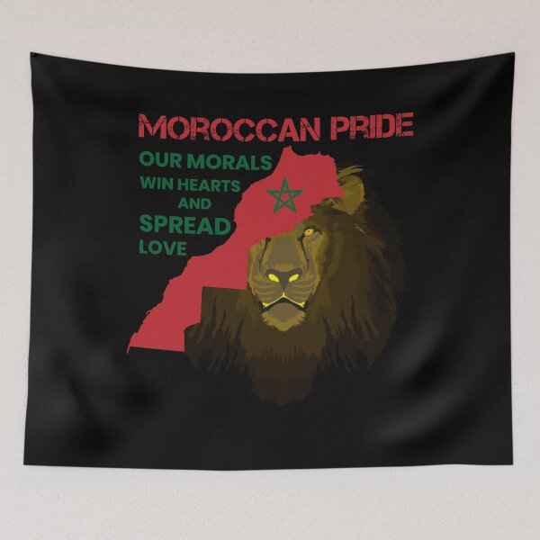 Item preview, MOROCCAN PRIDE: Atlas Lion & Map of Morocco – Strength, Dignity & Love designed and sold by MONTRIS.