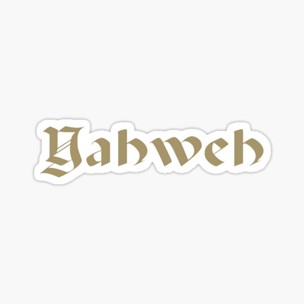 Golden Yahweh Sticker