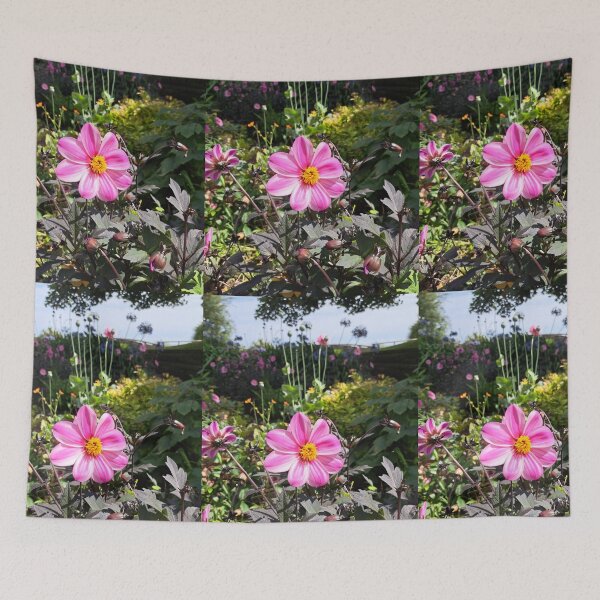 Item preview, Pink field flower wildflowers  photography designed and sold by Coolparrotgirl.