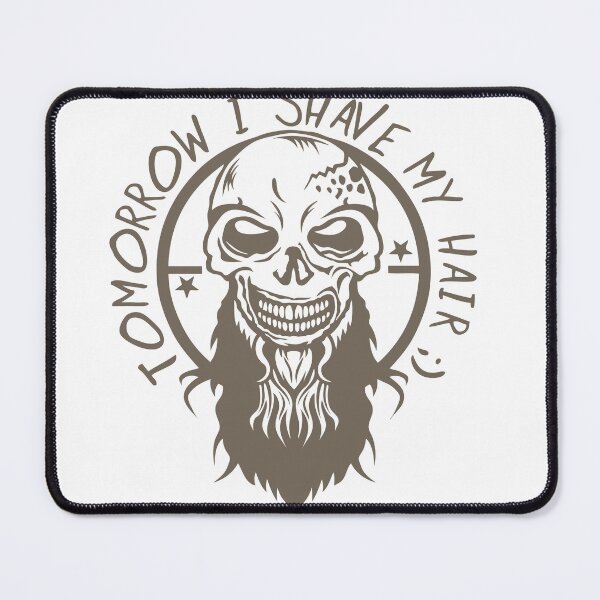 Item preview, skull hipster quote shave hair beard bearded designed and sold by Achille3777.