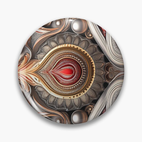 Item preview, Red, gold and silver Paisley pattern -9- designed and sold by Dutchie-in-Gemany.