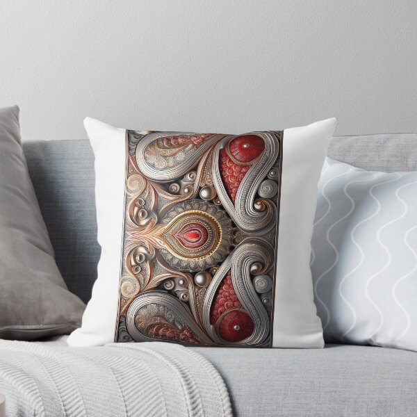 Item preview, Red, gold and silver Paisley pattern -9- designed and sold by Dutchie-in-Gemany.
