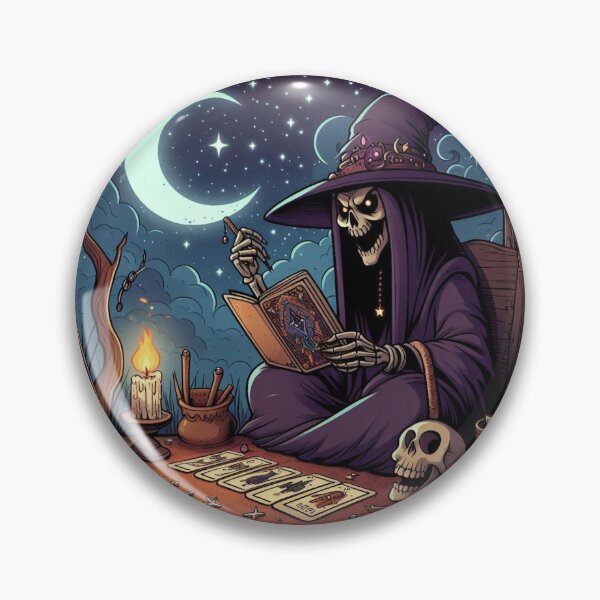 Item preview, Witch Practicing Tarot designed and sold by DarkWitch03.