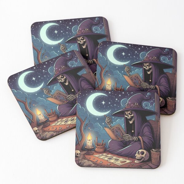 Item preview, Witch Practicing Tarot designed and sold by DarkWitch03.