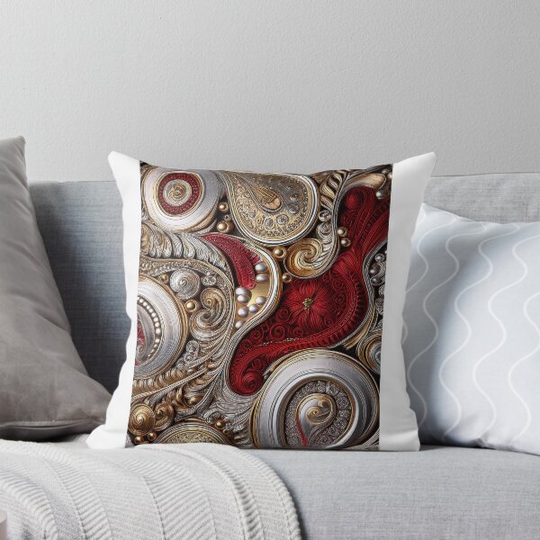 Item preview, Red, gold and silver Paisley pattern -10- designed and sold by Dutchie-in-Gemany.