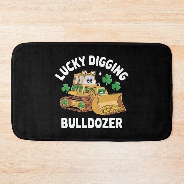 Item preview, St Patricks Day Bulldozer - A perfect gift for construction machine fans, St. Patrick’s Day lovers, kids, and anyone who enjoys bulldozers and Irish luck! designed and sold by ZyziowskyArt.
