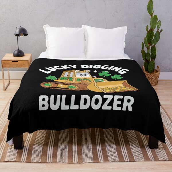 Item preview, St Patricks Day Bulldozer - A perfect gift for construction machine fans, St. Patrick’s Day lovers, kids, and anyone who enjoys bulldozers and Irish luck! designed and sold by ZyziowskyArt.
