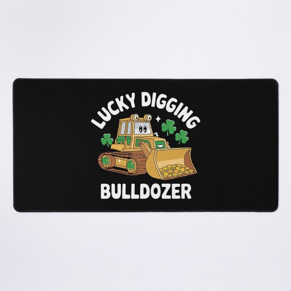 Item preview, St Patricks Day Bulldozer - A perfect gift for construction machine fans, St. Patrick’s Day lovers, kids, and anyone who enjoys bulldozers and Irish luck! designed and sold by ZyziowskyArt.