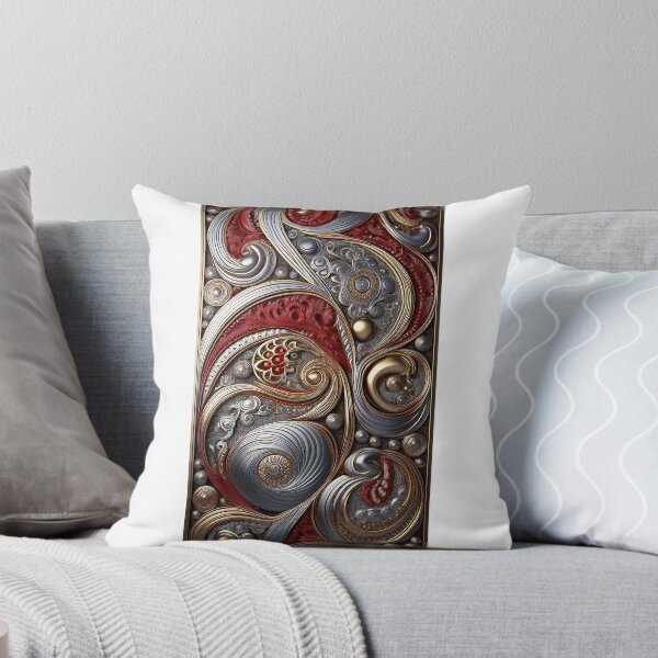 Item preview, Red, gold and silver Paisley pattern -11- designed and sold by Dutchie-in-Gemany.