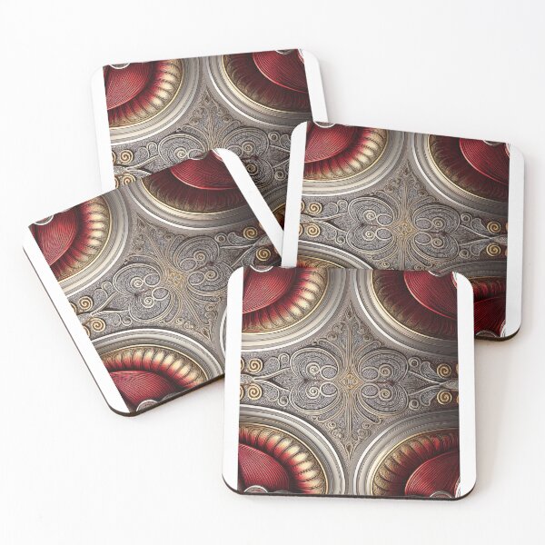 Item preview, Red, gold and silver Paisley pattern -12- designed and sold by Dutchie-in-Gemany.