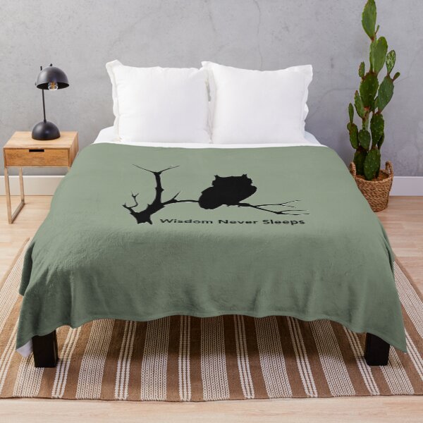 Item preview, Wisdom Never Sleeps – Owl Inspired T-Shirt designed and sold by CreationbyNiki.