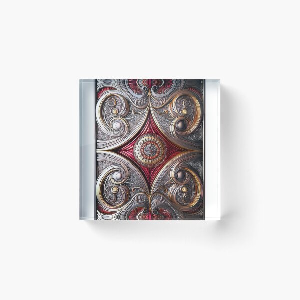 Item preview, Red, gold and silver Paisley pattern -13- designed and sold by Dutchie-in-Gemany.