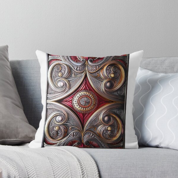 Item preview, Red, gold and silver Paisley pattern -13- designed and sold by Dutchie-in-Gemany.
