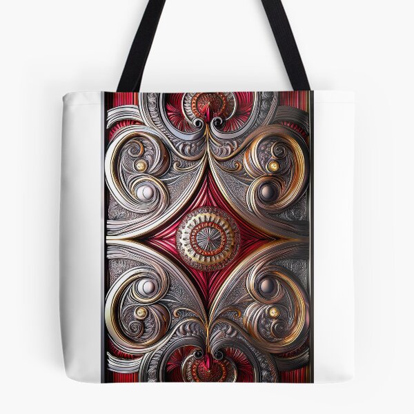 Item preview, Red, gold and silver Paisley pattern -13- designed and sold by Dutchie-in-Gemany.