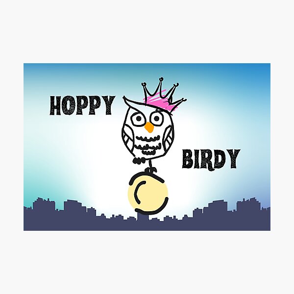 Item preview, Hoppy Birdy (Happy Birthday) designed and sold by surlycakes.