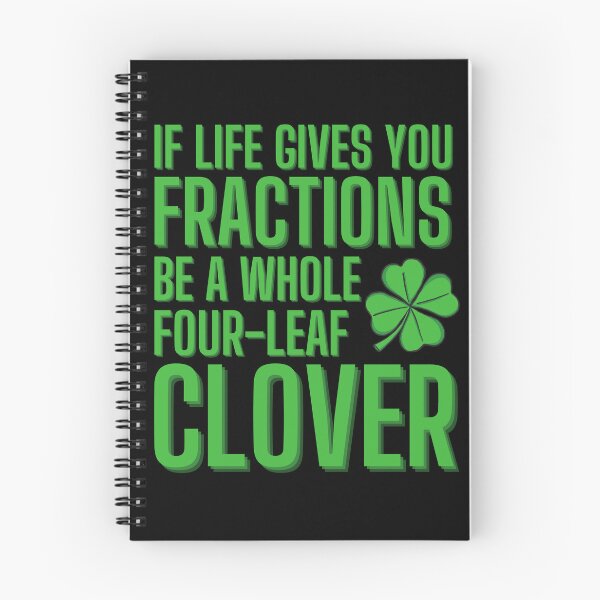 Item preview, Math Fraction Four Leaf Clover designed and sold by Zeemazoo.