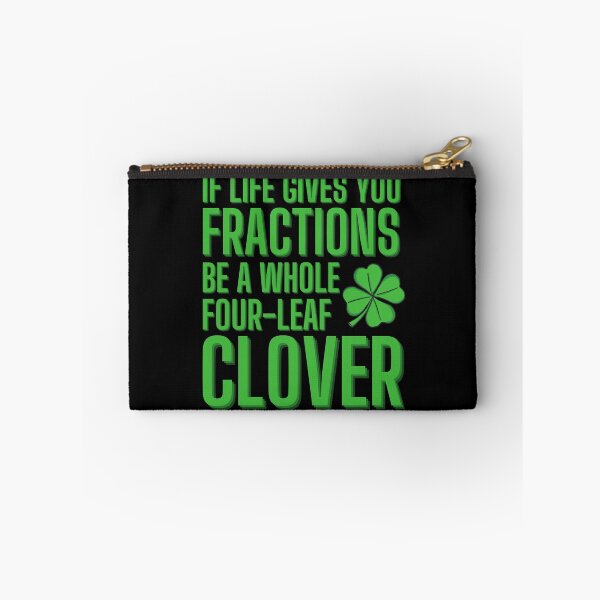 Item preview, Math Fraction Four Leaf Clover designed and sold by Zeemazoo.