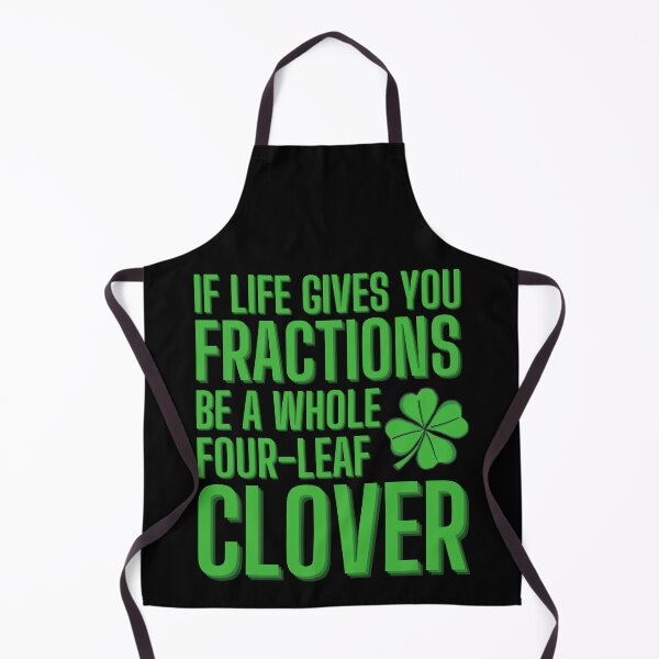 Item preview, Math Fraction Four Leaf Clover designed and sold by Zeemazoo.