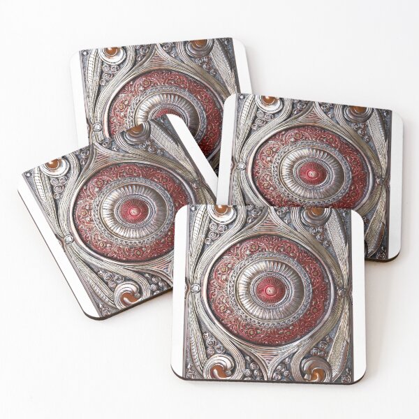 Item preview, Red, gold and silver Paisley pattern -14- designed and sold by Dutchie-in-Gemany.