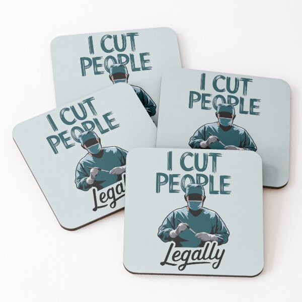 Item preview, I Cut People Legally - Surgeon Humor designed and sold by pixelated_echoes.